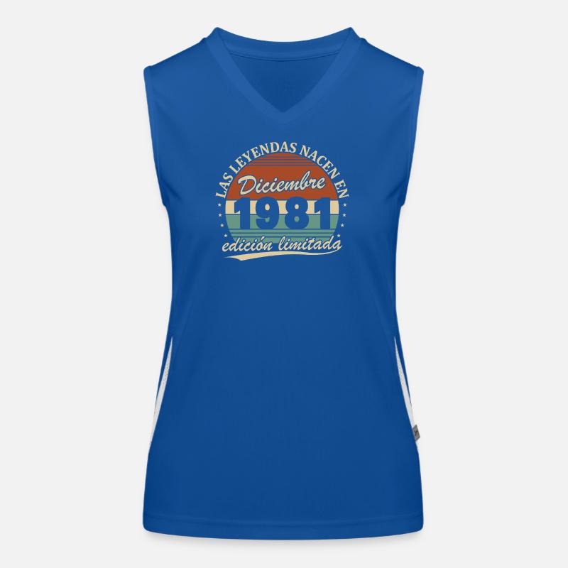December 1981 Retro Vintage Birthday Gift Women's Functional Contrast Tank Top