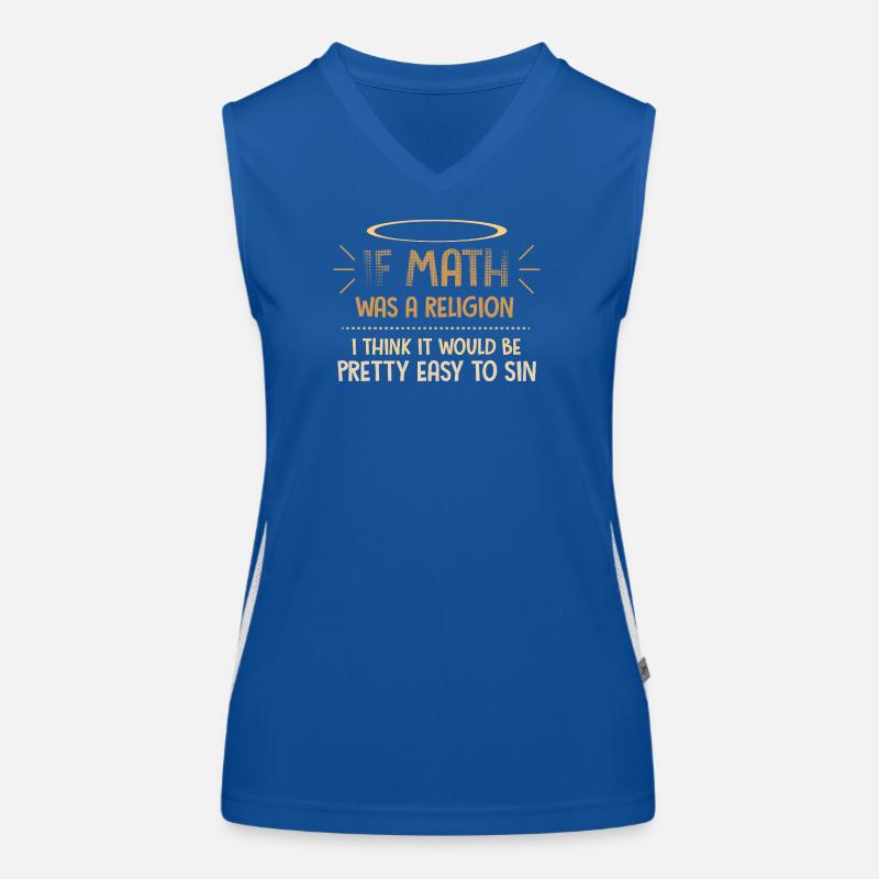 Math Nerd Students University Professor Mathematics Women's Functional Contrast Tank Top