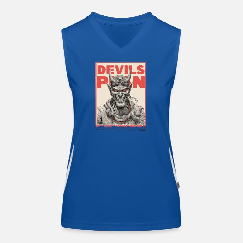 Devils Plan Funktionelles Kontrast-Tank Top für Frauen