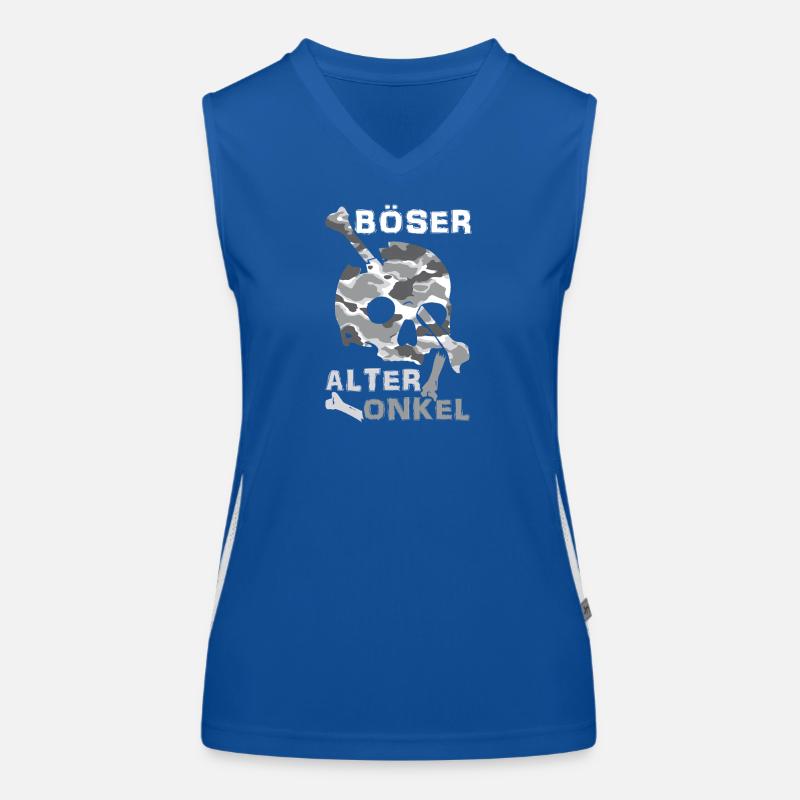 Evil Old Uncle Skull Women's Functional Contrast Tank Top