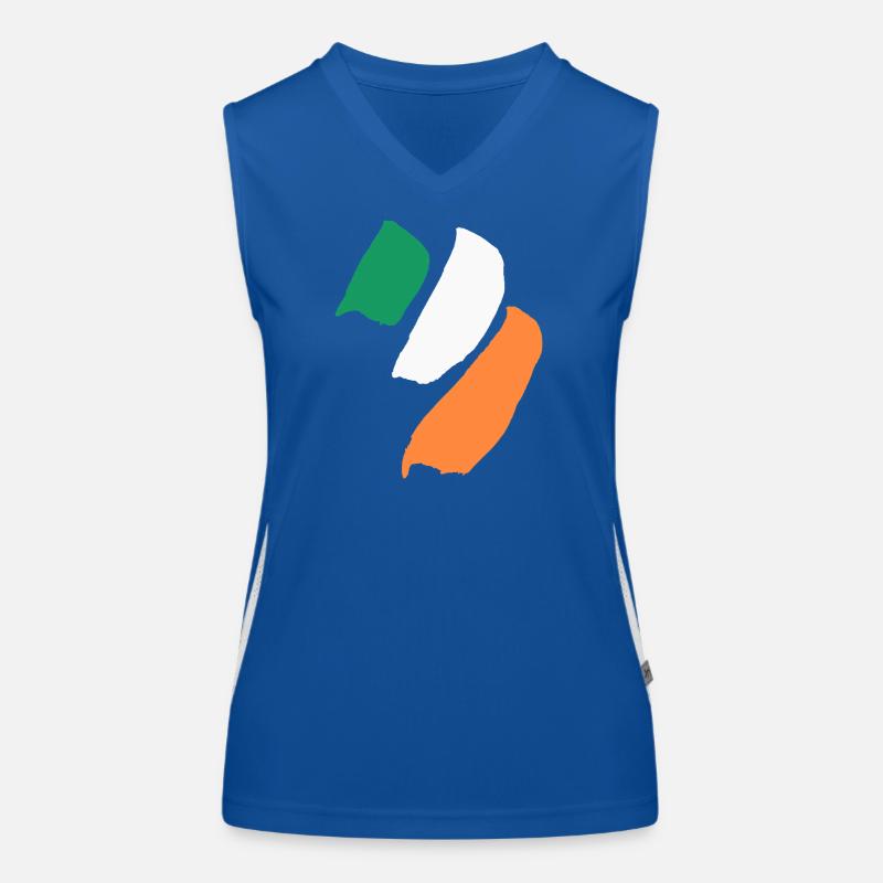 Drapeau de l’Irlande Débardeur respirant contrasté Femme