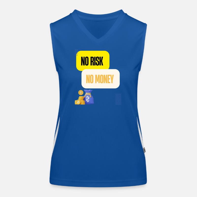 Pas de Risque Pas d Argent Débardeur respirant contrasté Femme