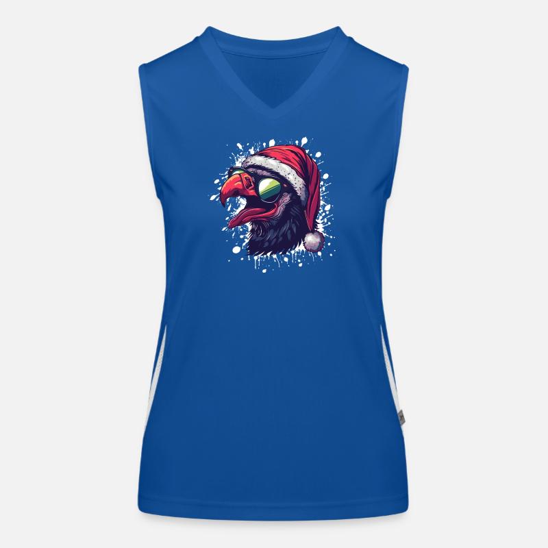 Harpy Bird Christmas Funny Eagle Women's Functional Contrast Tank Top