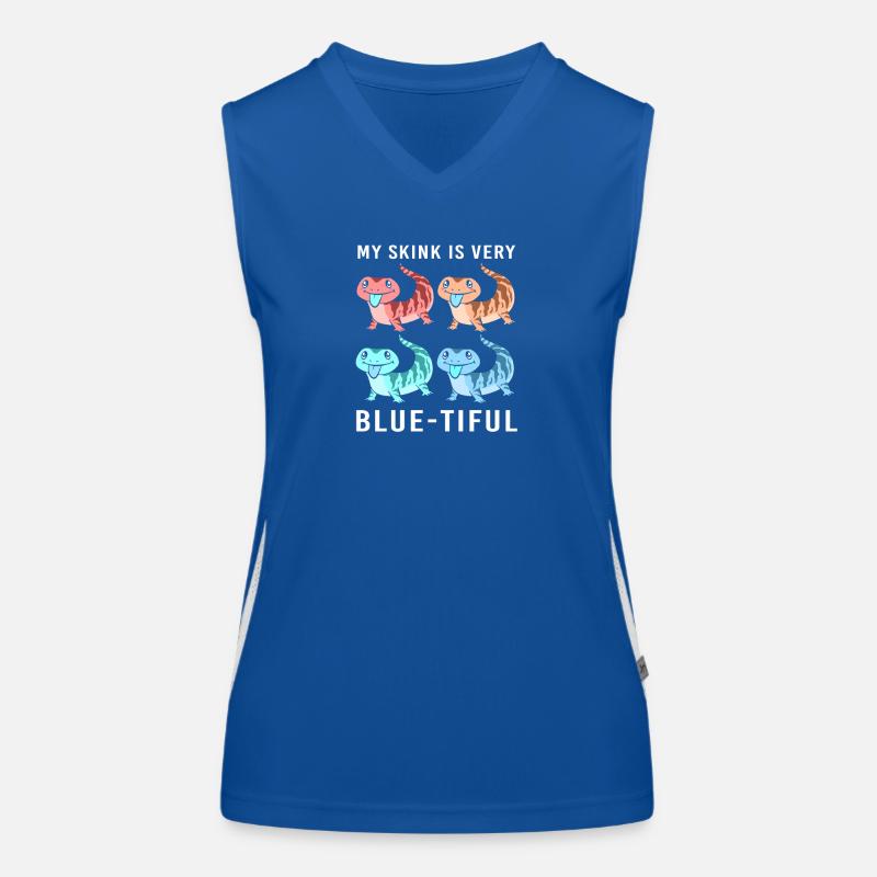 Eidechse Funktionelles Kontrast-Tank Top für Frauen
