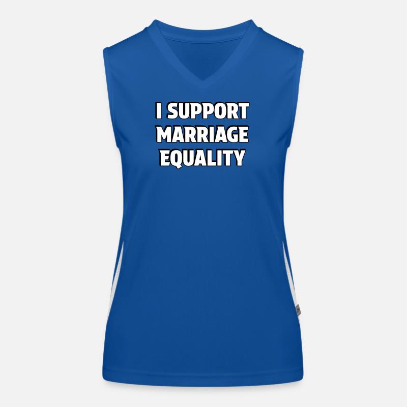Support Marriage Equality Women's Functional Contrast Tank Top