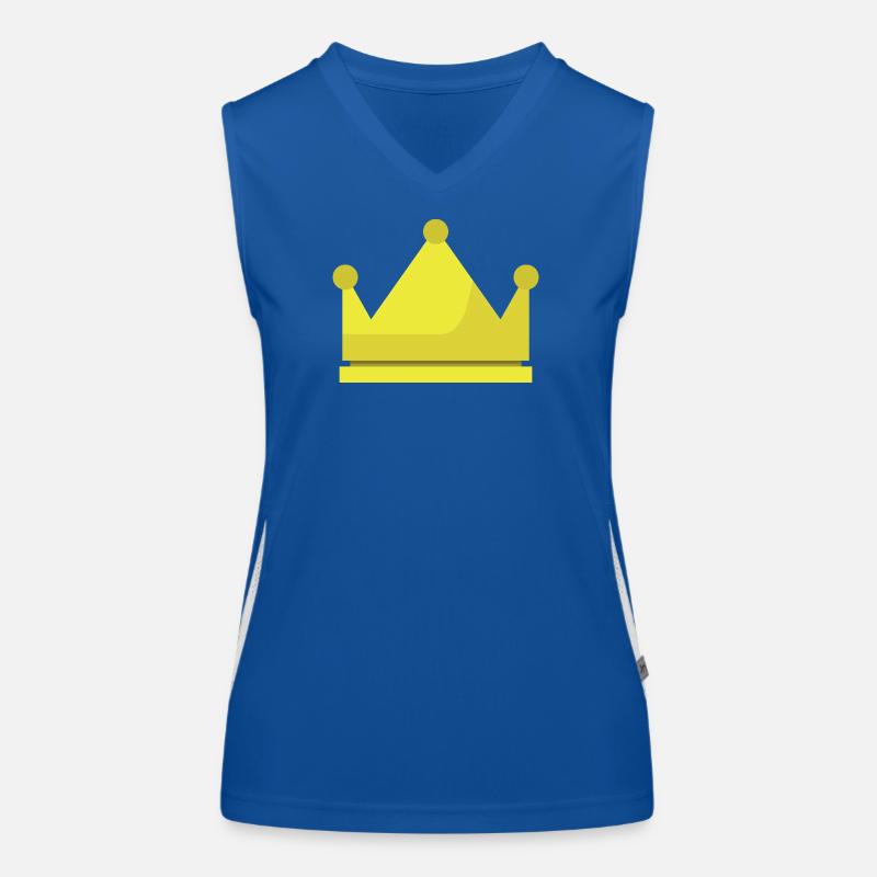 Krone Funktionelles Kontrast-Tank Top für Frauen