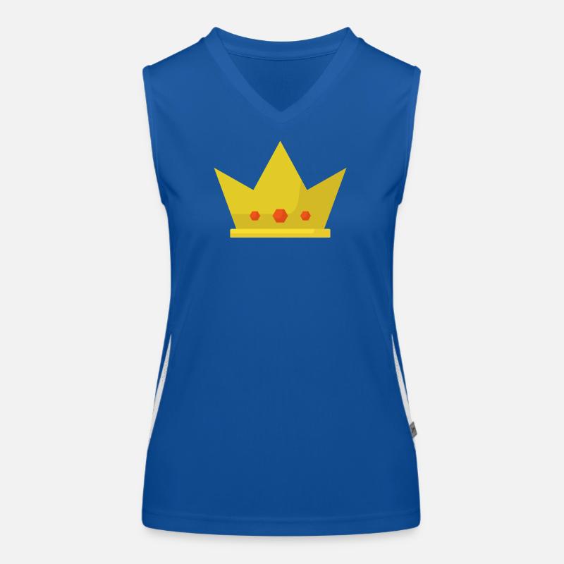 Krone Funktionelles Kontrast-Tank Top für Frauen