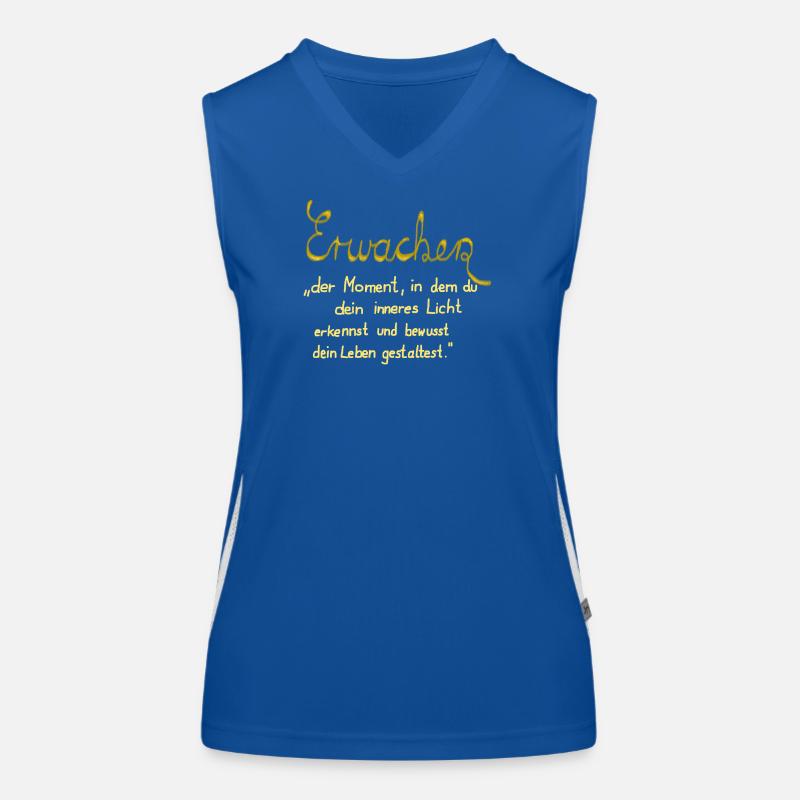 Awakening - when your inner light becomes visible Women's Functional Contrast Tank Top