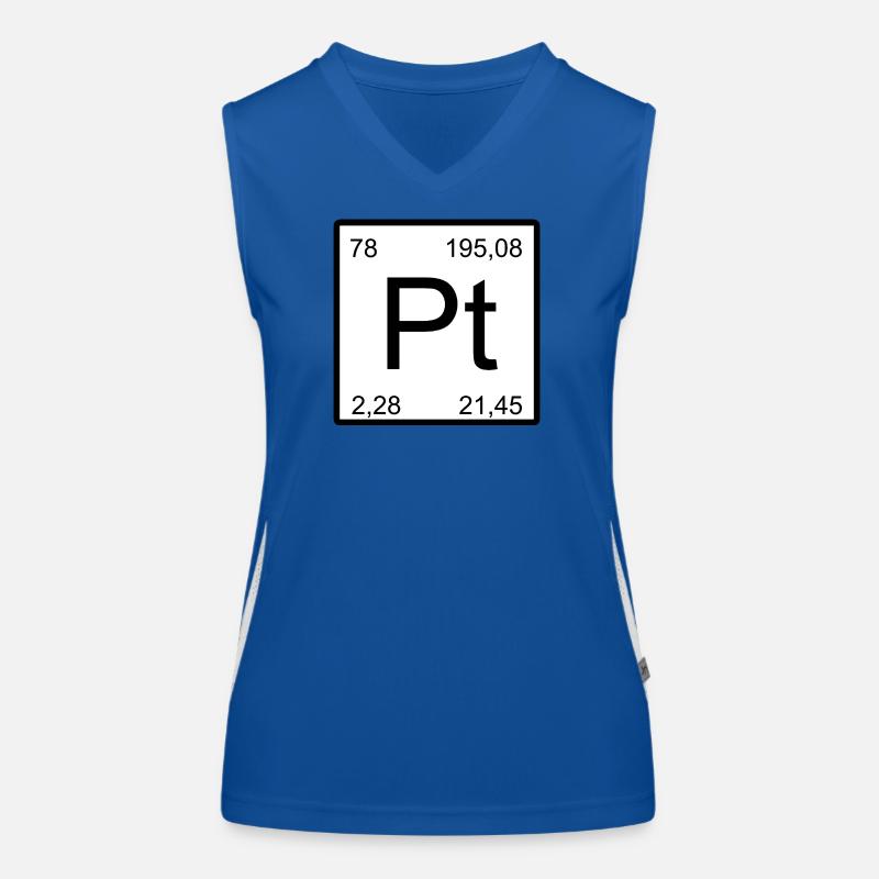 Platin Pt Element Typog Funktionelles Kontrast-Tank Top für Frauen