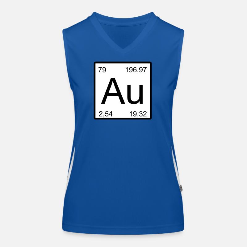 Gold Element Minimal Funktionelles Kontrast-Tank Top für Frauen