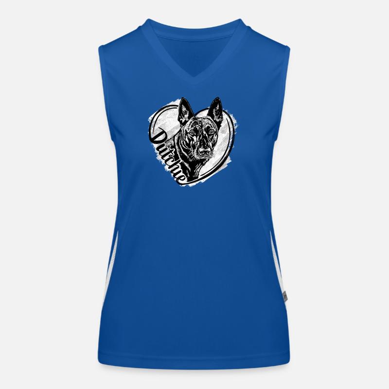 Dutch Shepherd -Dutchie  Women's Functional Contrast Tank Top