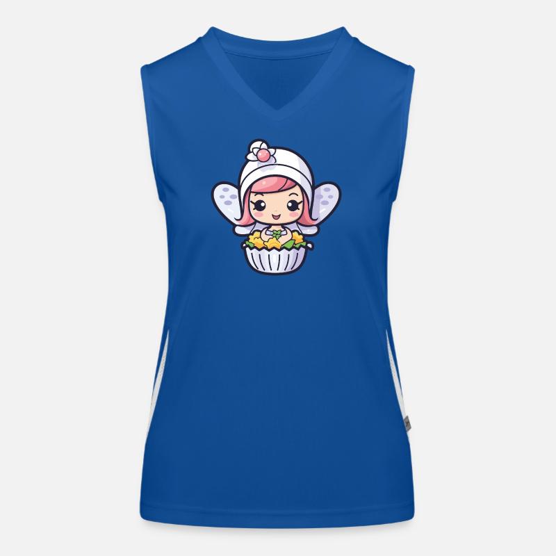 Fairy Baking Cake Baking Fairy Women's Functional Contrast Tank Top