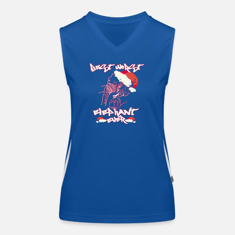 worst ever elefant geschenk zitat  Funktionelles Kontrast-Tank Top für Frauen