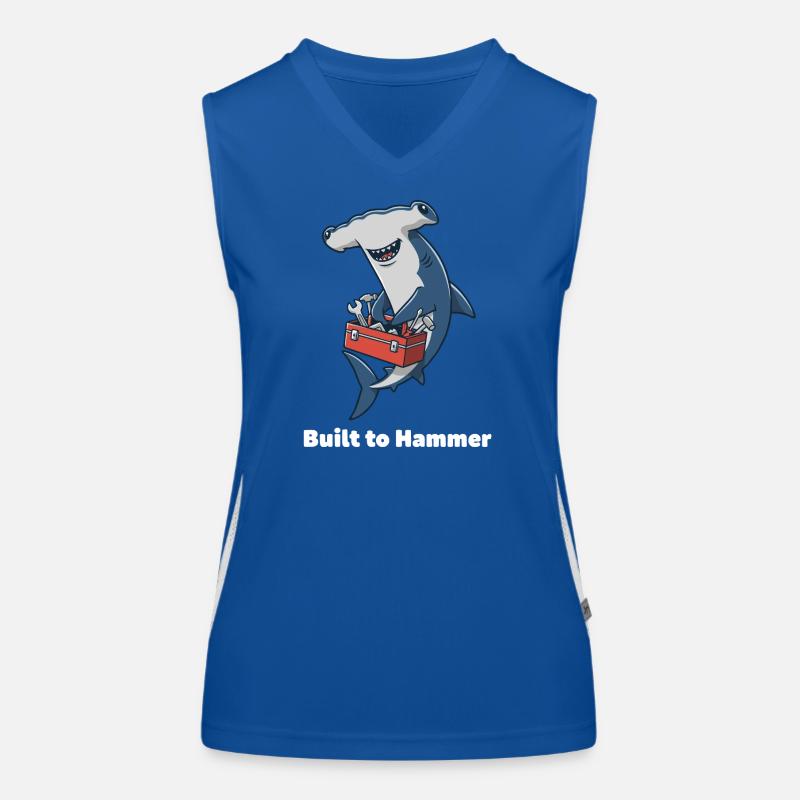 Hammerhai Bauhandwerker Funktionelles Kontrast-Tank Top für Frauen