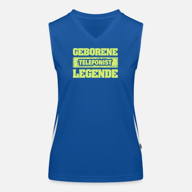 Occupation: Telephone operator Women's Functional Contrast Tank Top