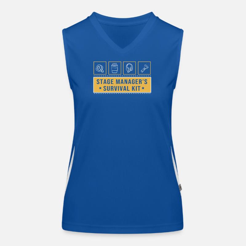Stage Manager Funktionelles Kontrast-Tank Top für Frauen