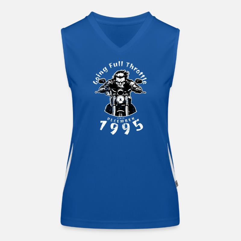 30. Geburtstag Going Full Throttle Since 12/1995 Funktionelles Kontrast-Tank Top für Frauen