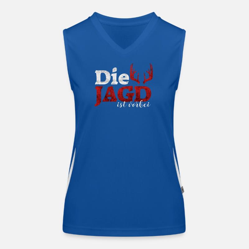 Die Jagd ist vorbei Funktionelles Kontrast-Tank Top für Frauen