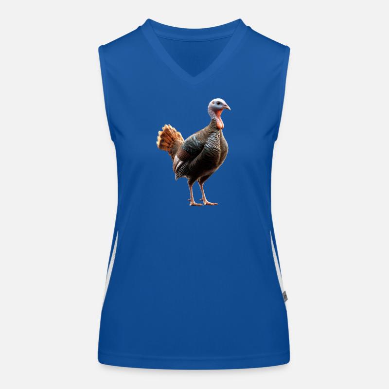 Dinde Poules Oiseaux Dinde Débardeur respirant contrasté Femme