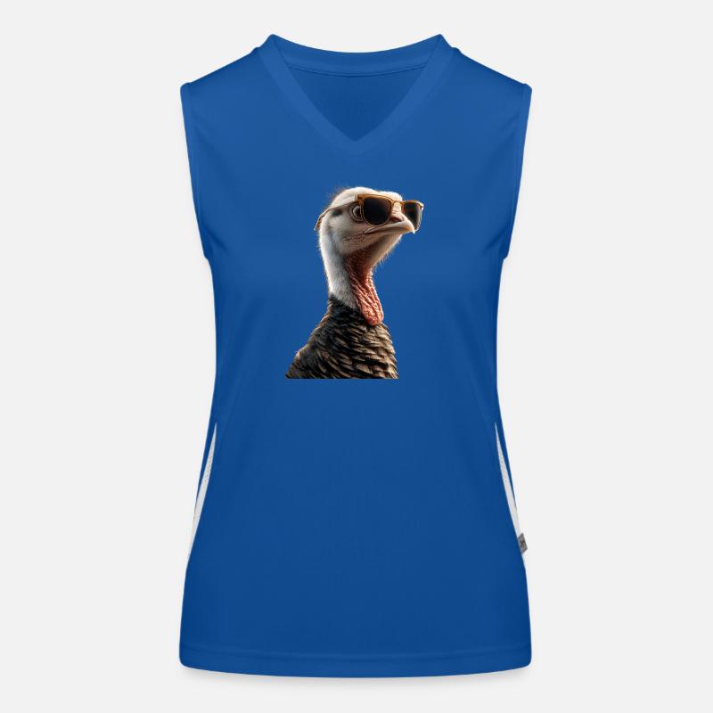 Dinde Poules Oiseaux Dinde Débardeur respirant contrasté Femme