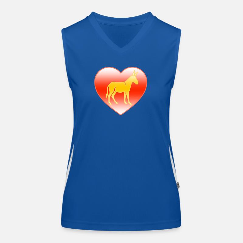âne Débardeur respirant contrasté Femme