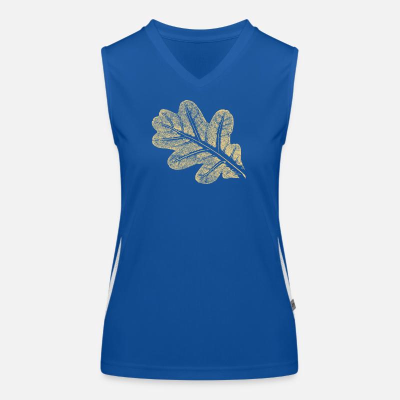 Blatt - Eiche / Botanik & Natur  Funktionelles Kontrast-Tank Top für Frauen