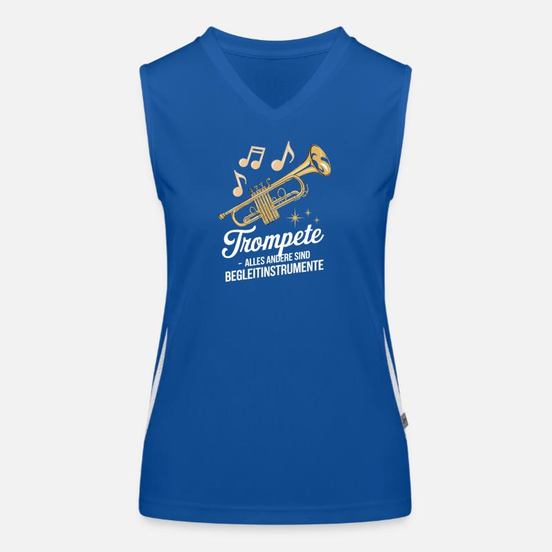 Trumpet, everything else is an accompaniment Women's Functional Contrast Tank Top