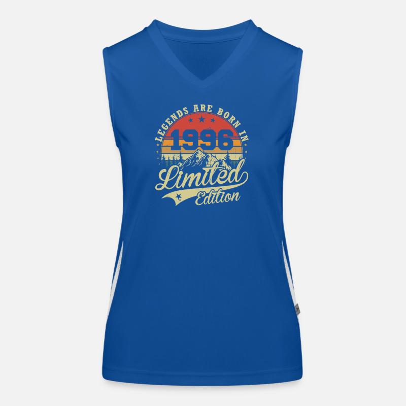 Legenden werden geboren 1996 Geburtstagsgeschenk Funktionelles Kontrast-Tank Top für Frauen