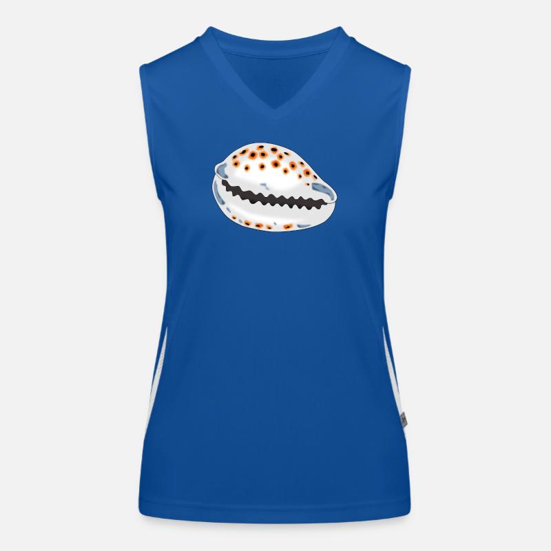 Coquille avec points Débardeur respirant contrasté Femme