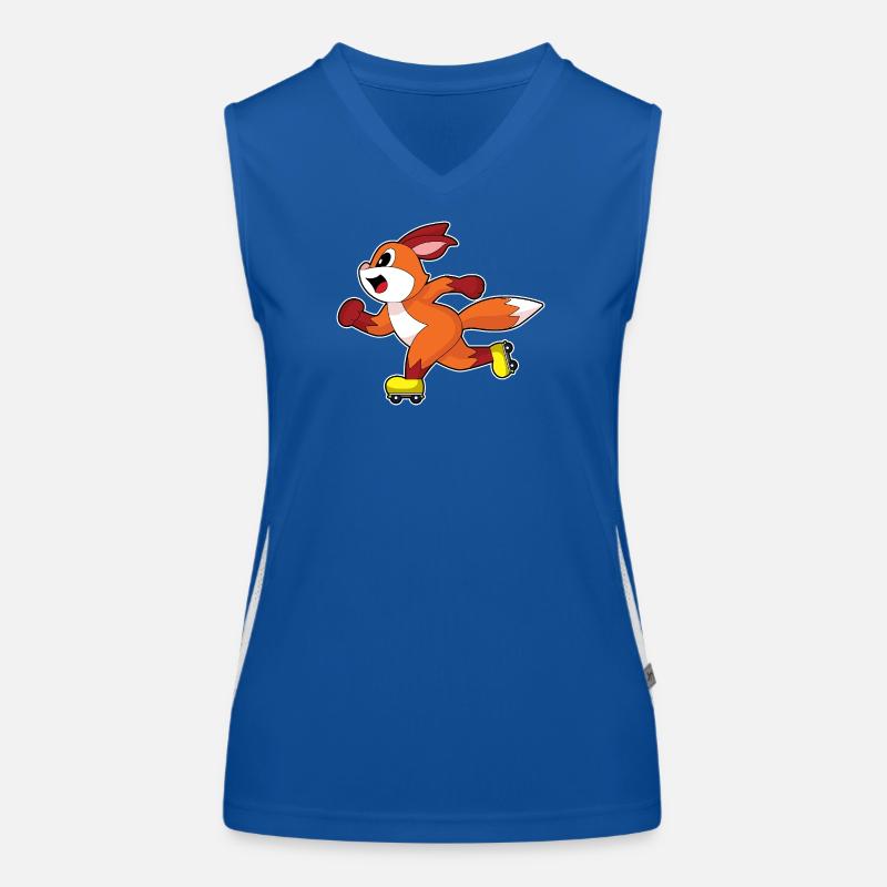Fuchs Inline skating Inline skates Sport Funktionelles Kontrast-Tank Top für Frauen