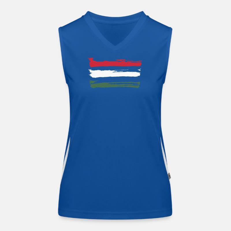 Ungarn Funktionelles Kontrast-Tank Top für Frauen