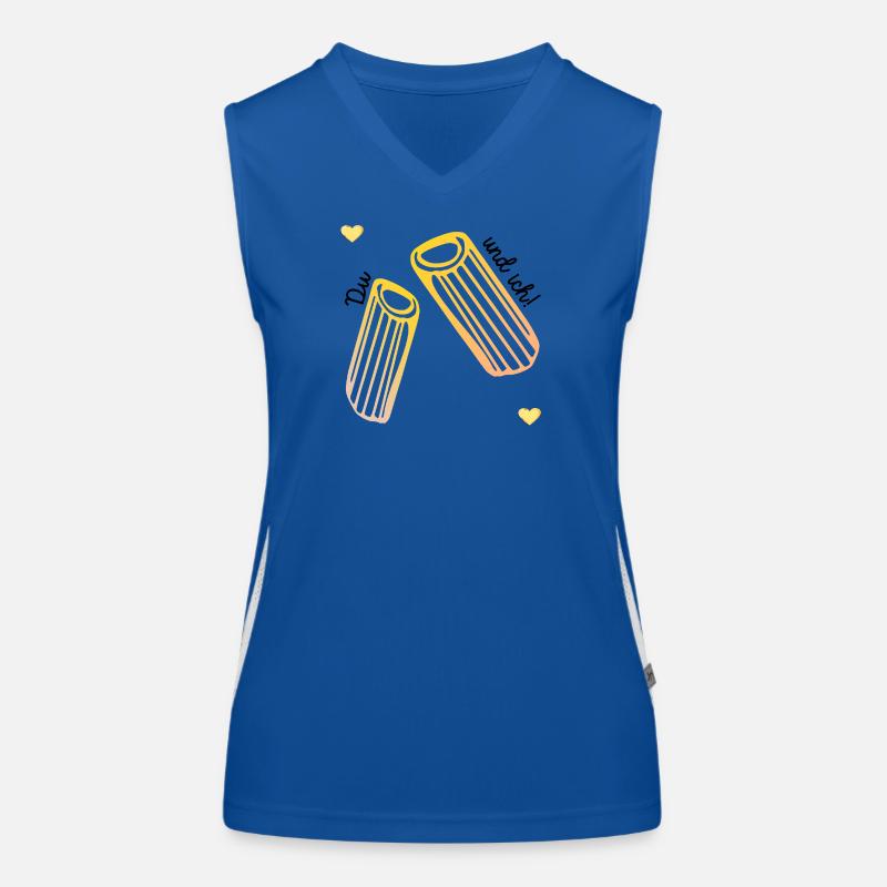 Valentine's Day Pasta Love Women's Functional Contrast Tank Top