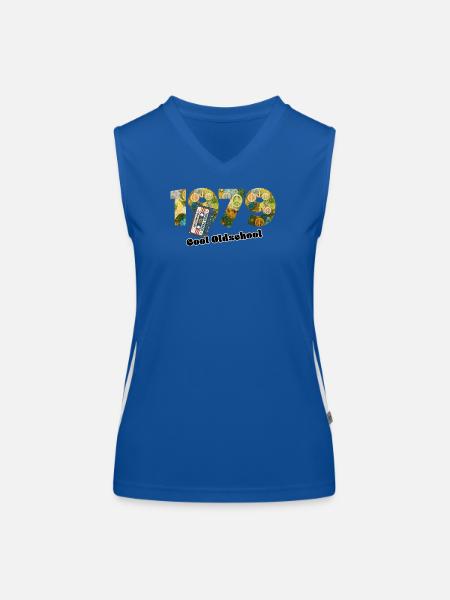 1979 Vintage Retro – Cassette – Cool Olds - Women's Functional Contrast Tank Top - royal/white - Front