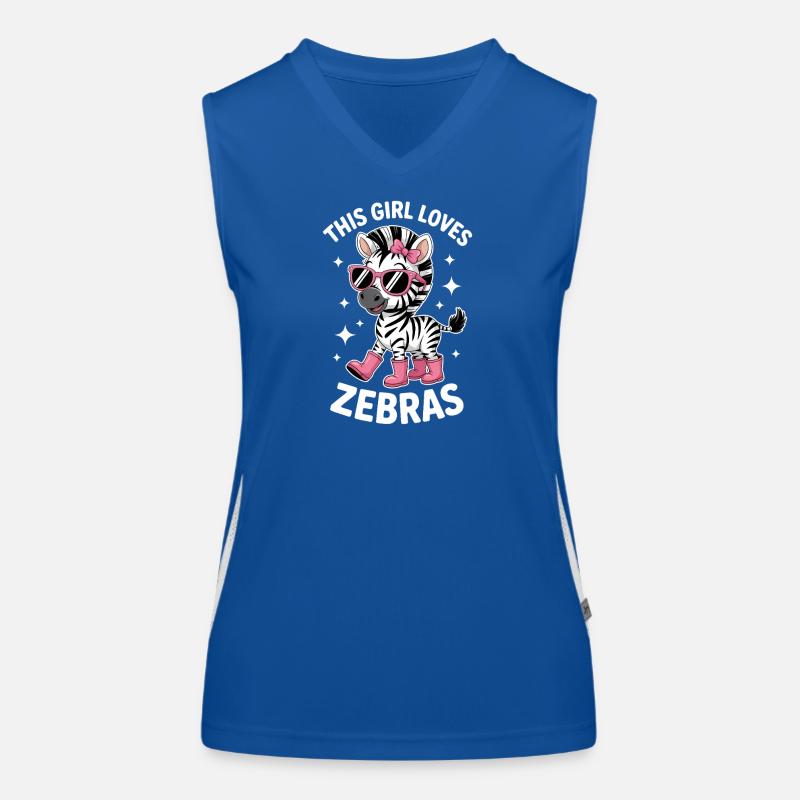 Zebra Spruch Lustiges Zebra Geschenk Funktionelles Kontrast-Tank Top für Frauen