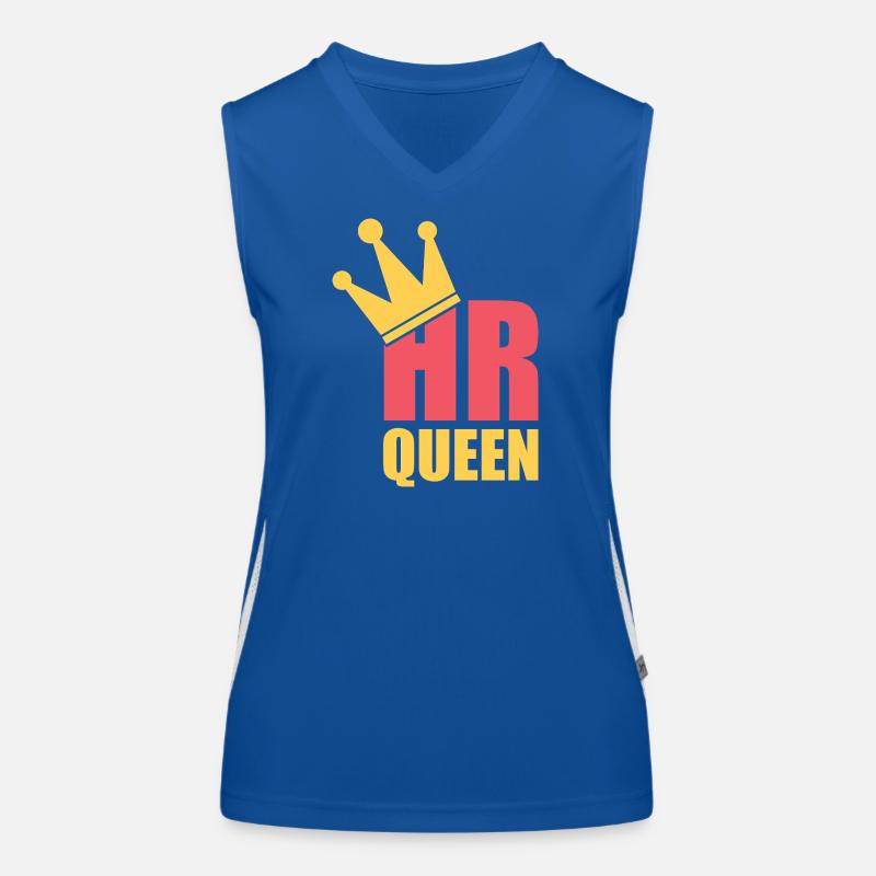 HR Queen - Professional Human Resources Design Women's Functional Contrast Tank Top