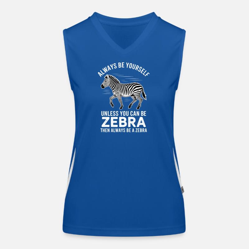 Zebra Spruch Lustiges Zebra Geschenk Funktionelles Kontrast-Tank Top für Frauen