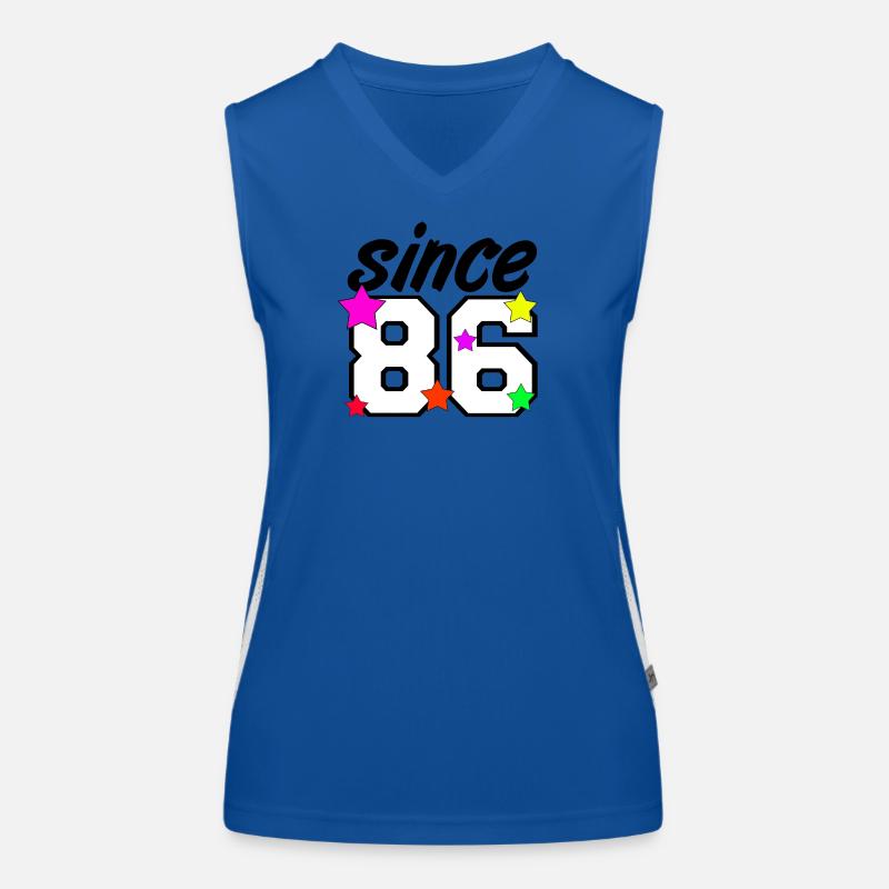 Since 86 , 1986 , 40.Geburtstag Funktionelles Kontrast-Tank Top für Frauen