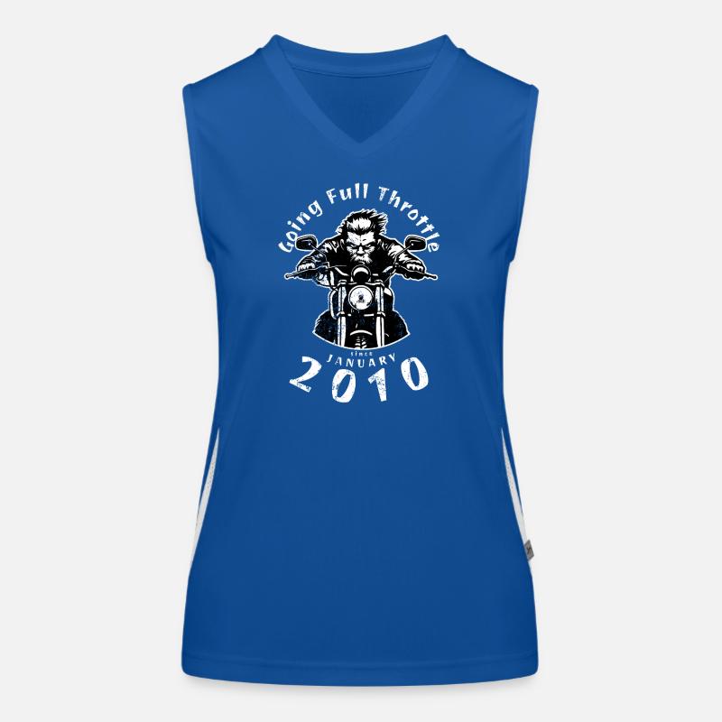 16. Geburtstag Going Full Throttle Since 01/2010 Funktionelles Kontrast-Tank Top für Frauen