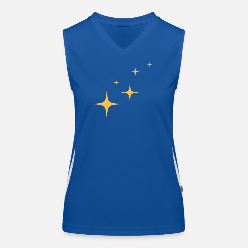 Funkeln - Glitzer - Sterne Funktionelles Kontrast-Tank Top für Frauen