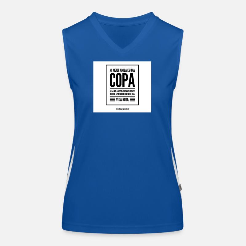 Mein Becher: Zerbrochenes Leben und Chancen Funktionelles Kontrast-Tank Top für Frauen