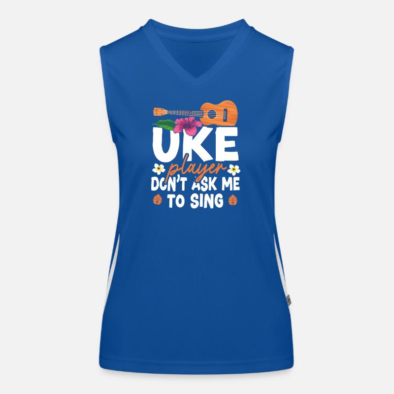 Hawaiian Ukulele Uke Uke Player Funktionelles Kontrast-Tank Top für Frauen