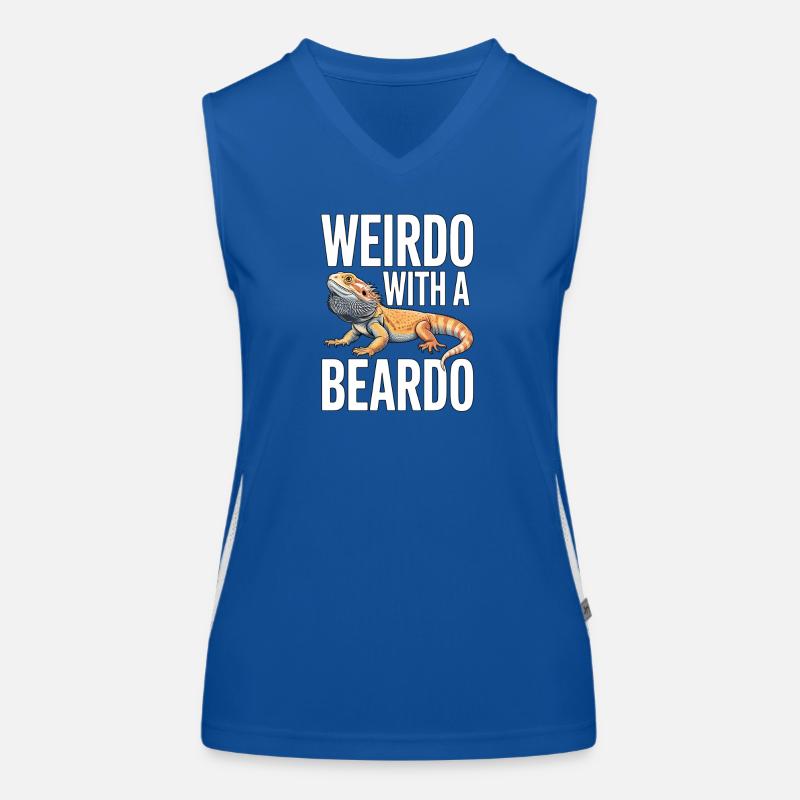 Weirdo mit Bartkind Funktionelles Kontrast-Tank Top für Frauen