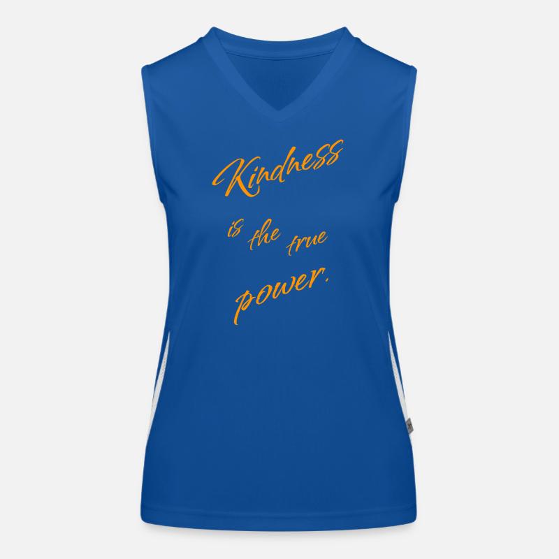 Kindness is the True Power – Statement Funktionelles Kontrast-Tank Top für Frauen