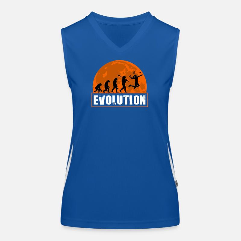 Badminton Evolution Player Retro Moon Sport Débardeur respirant contrasté Femme
