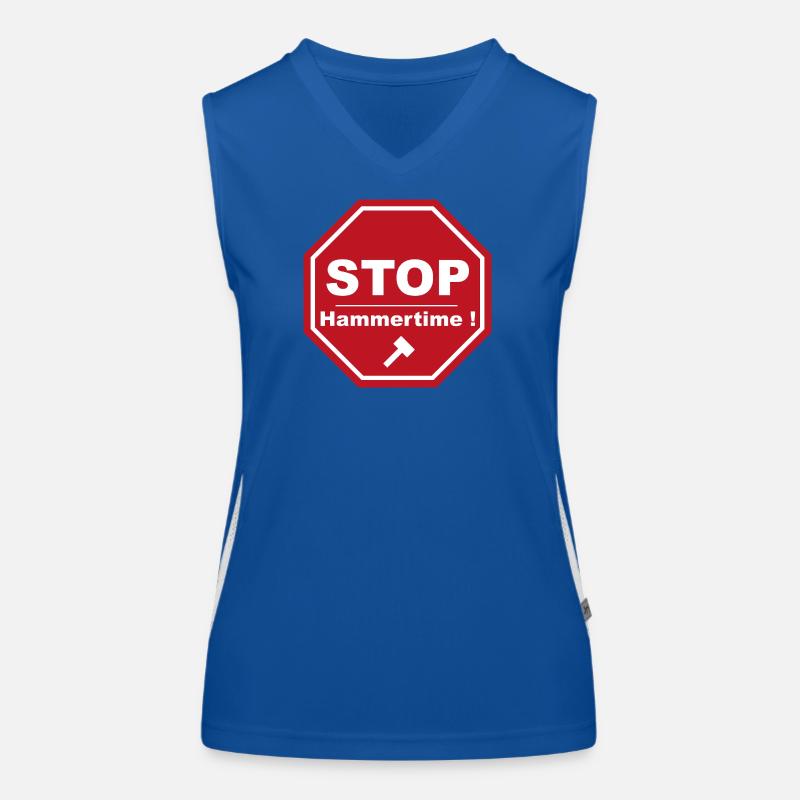 Stopp Hammertime Funktionelles Kontrast-Tank Top für Frauen