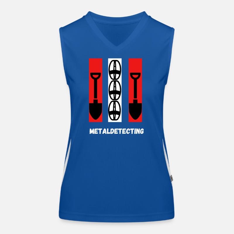 Metaldetecting Funktionelles Kontrast-Tank Top für Frauen