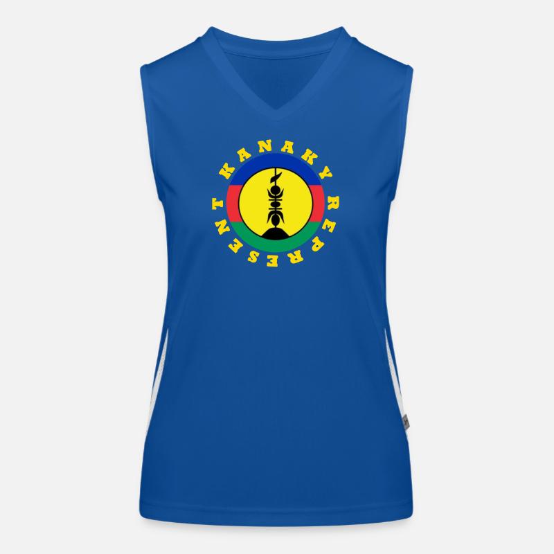 KANAKY REPRESENT ROUND Women's Functional Contrast Tank Top