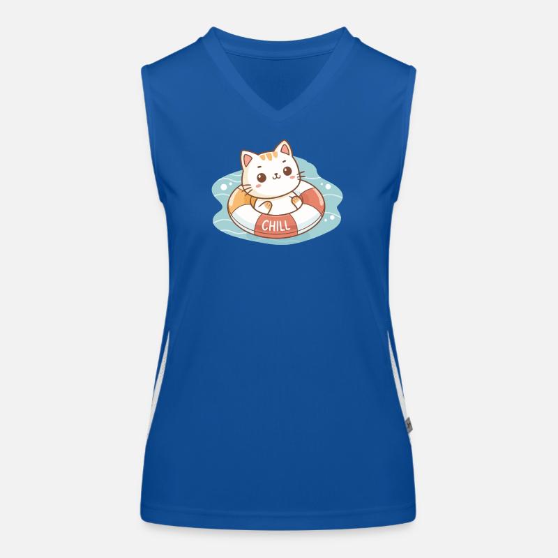 Chill Buoy Chat Funktionelles Kontrast-Tank Top für Frauen