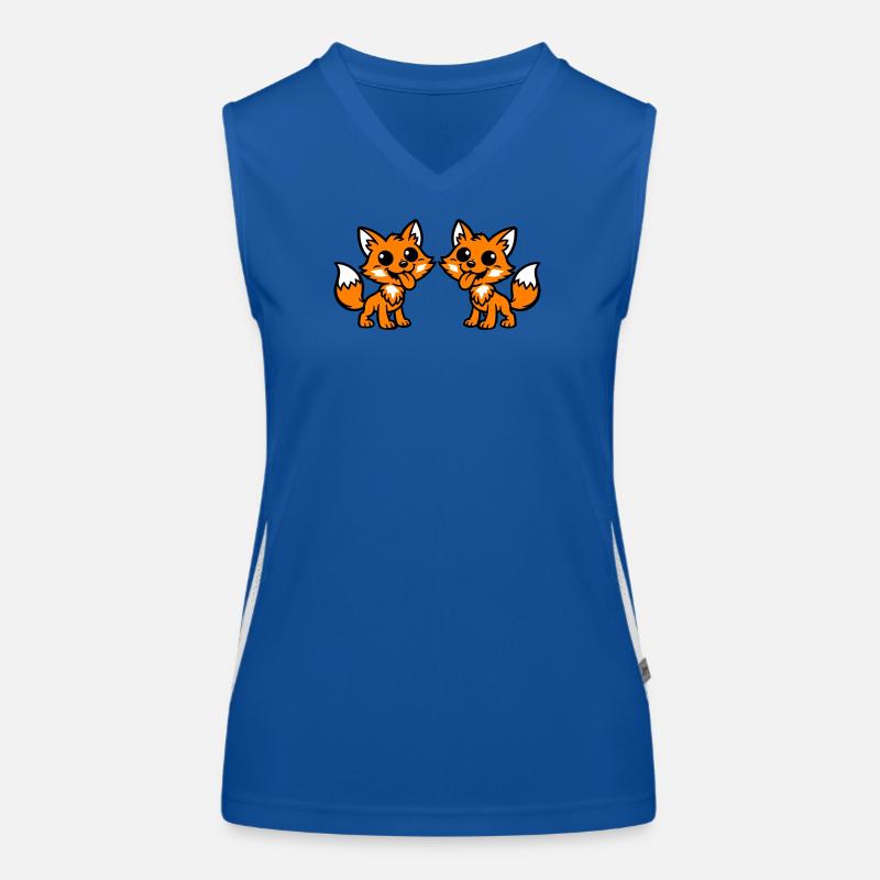 Fox Couple Women's Functional Contrast Tank Top