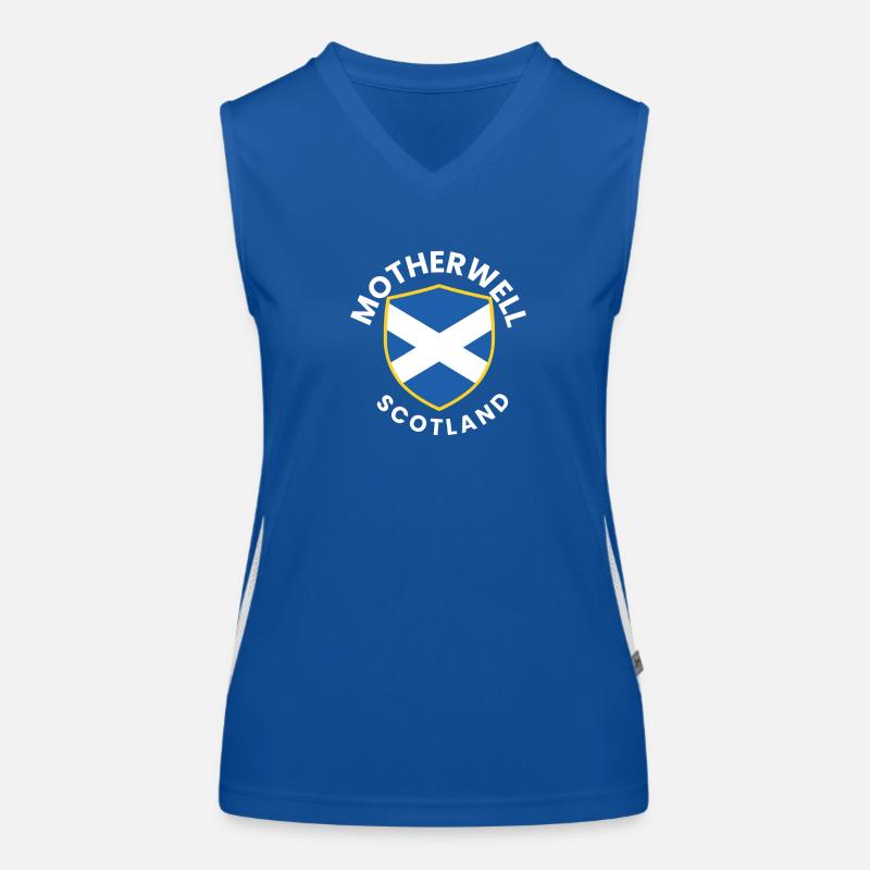 Scottish Shield Saltire Funktionelles Kontrast-Tank Top für Frauen